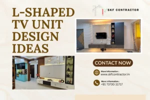 L-Shaped TV Unit Design Ideas for Hall & Living Room