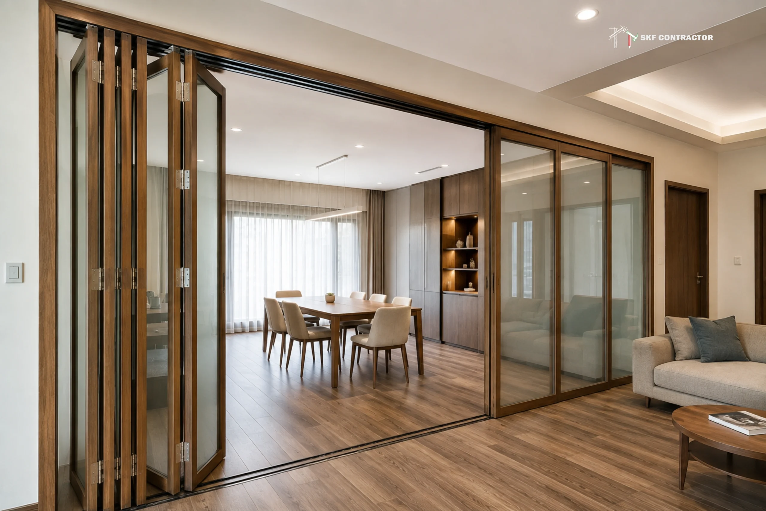 Folding-Sliding Partition Walls