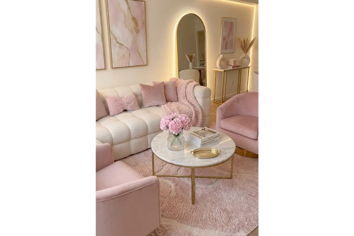 Gold + Pink Colour Combination