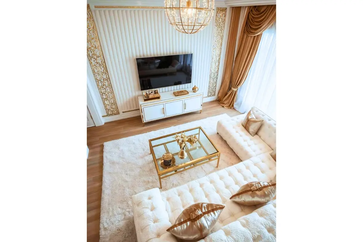 Gold + White or Off-White Colour Combination