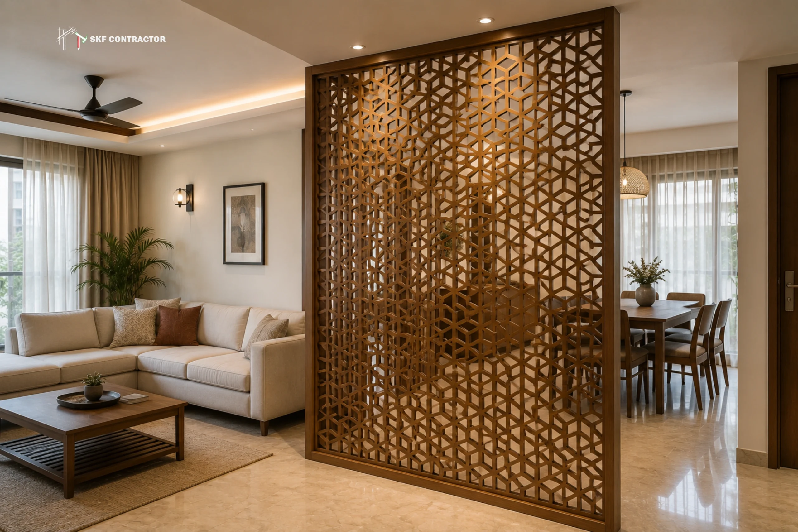 Jaali/perforated partitions