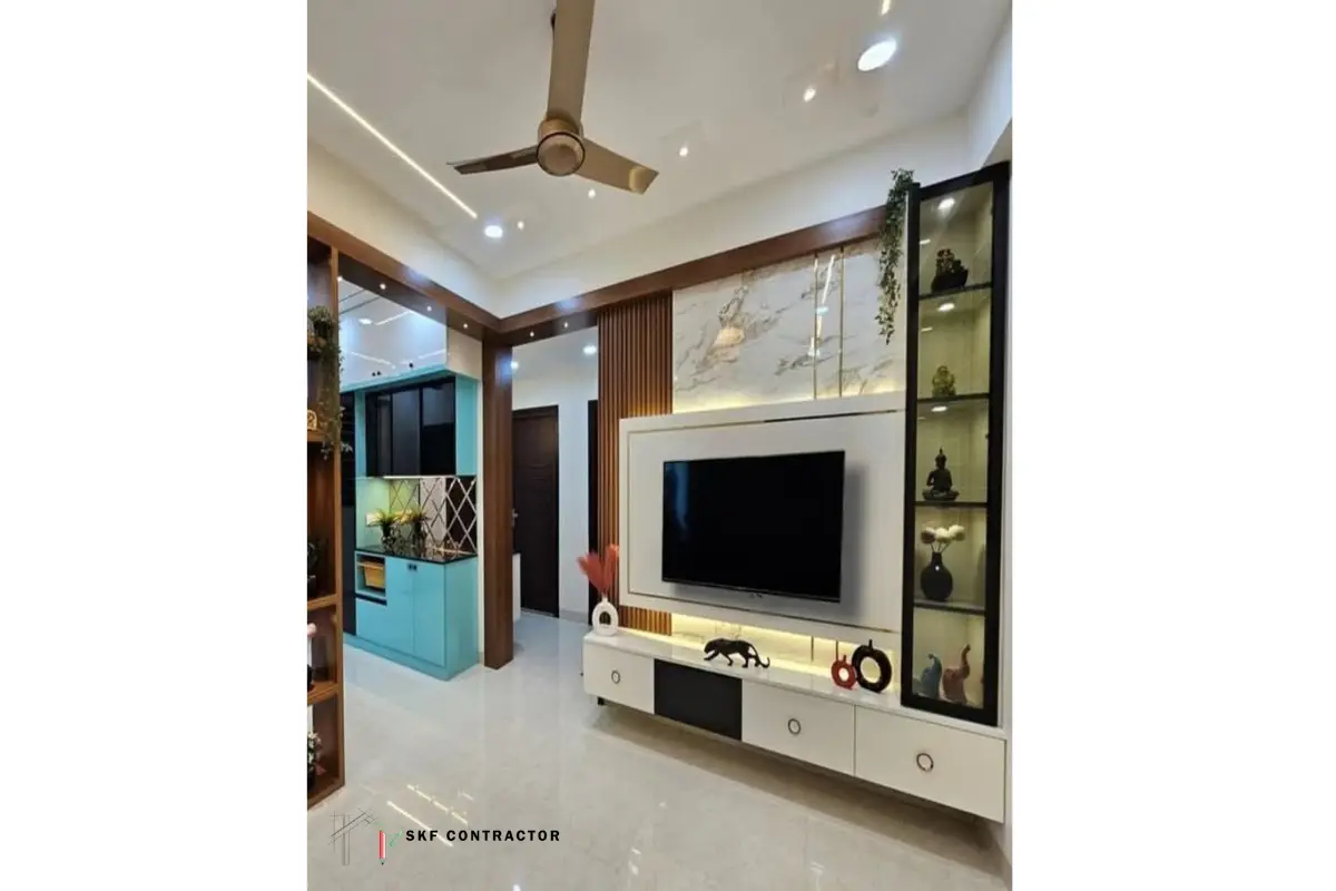 Modern Minimalist PVC TV Unit Design
