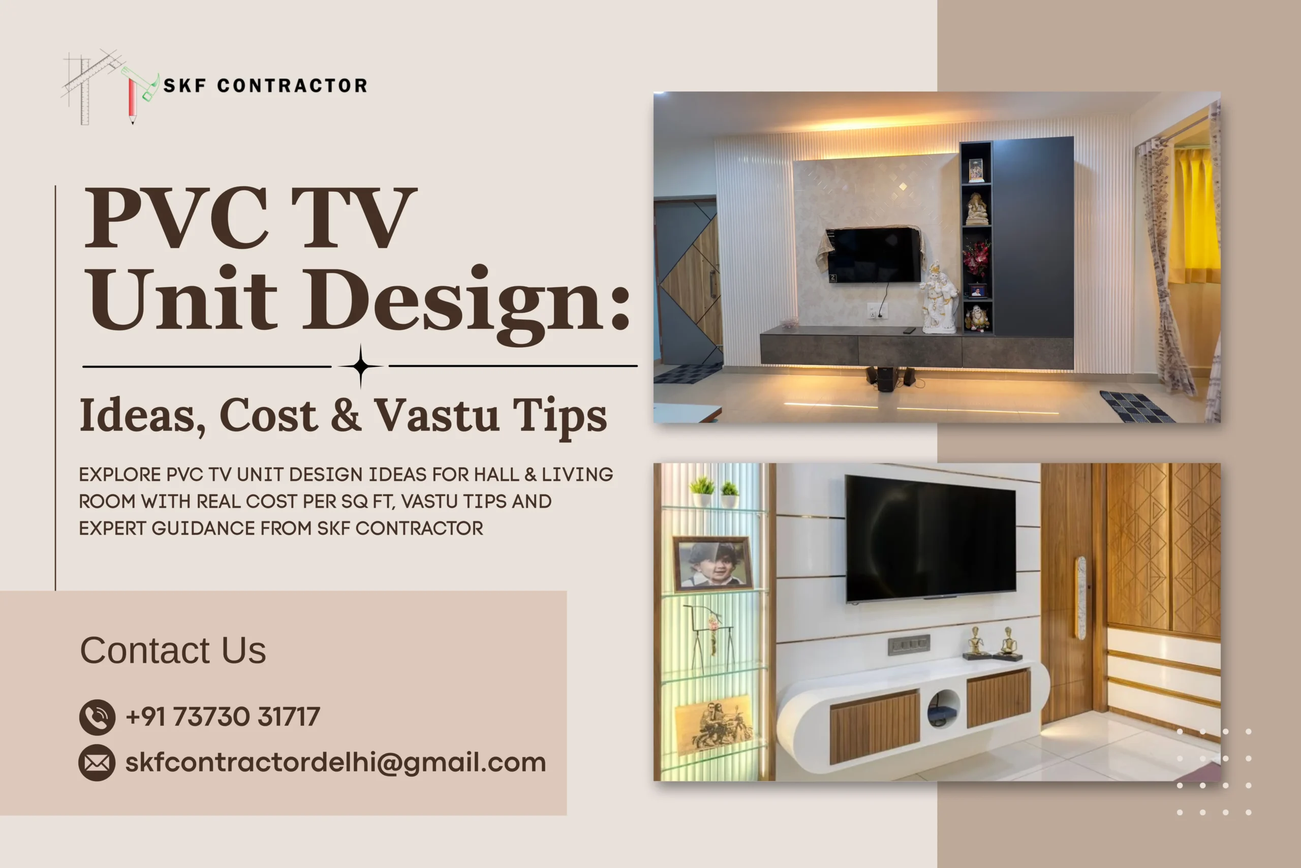 Trending PVC TV Unit Design