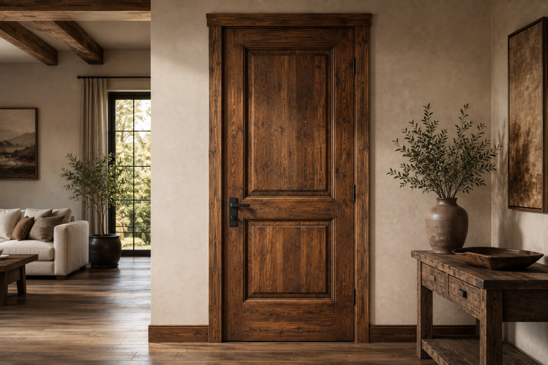 Rustic Wood Panel Doors