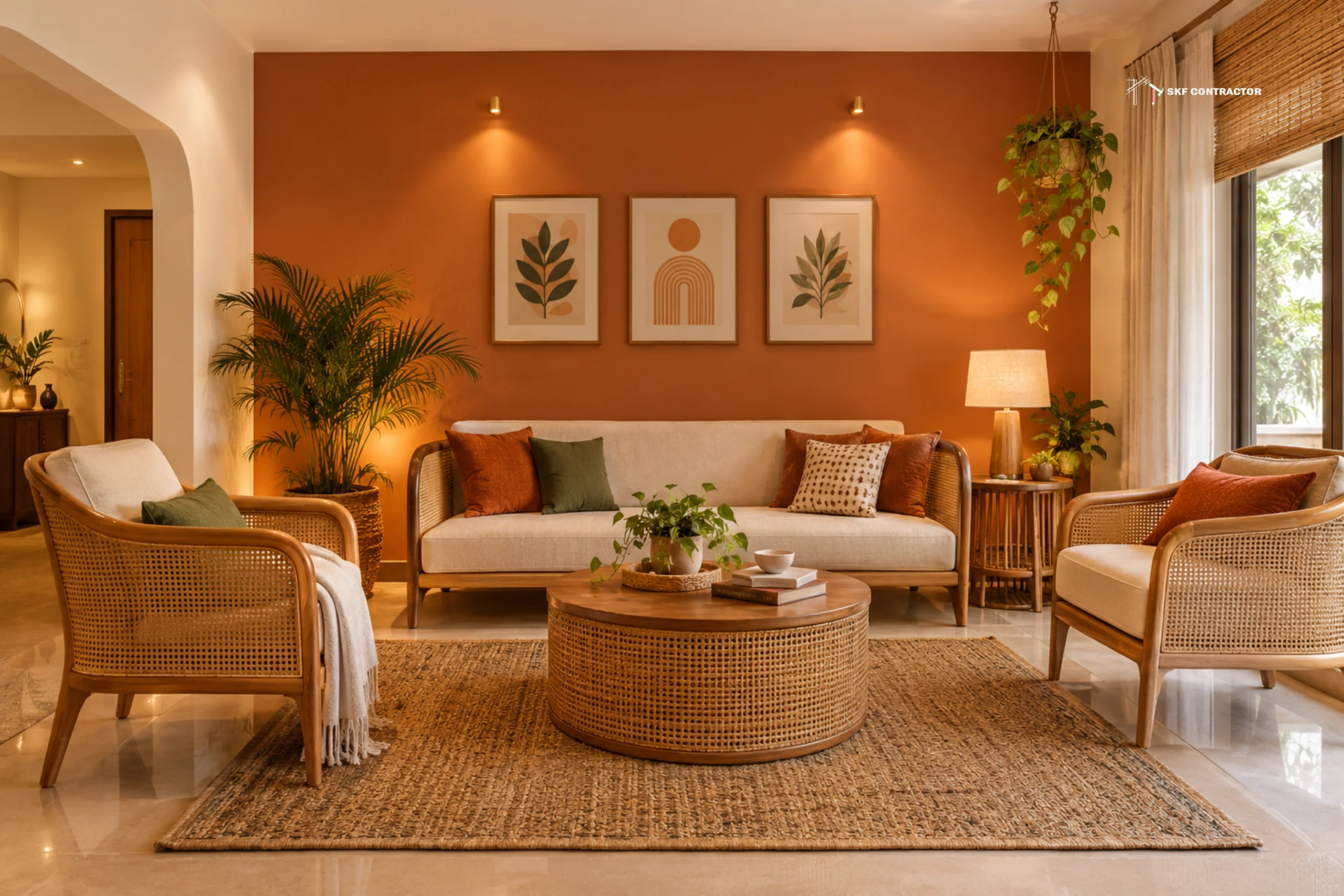 Terracotta and Off-White