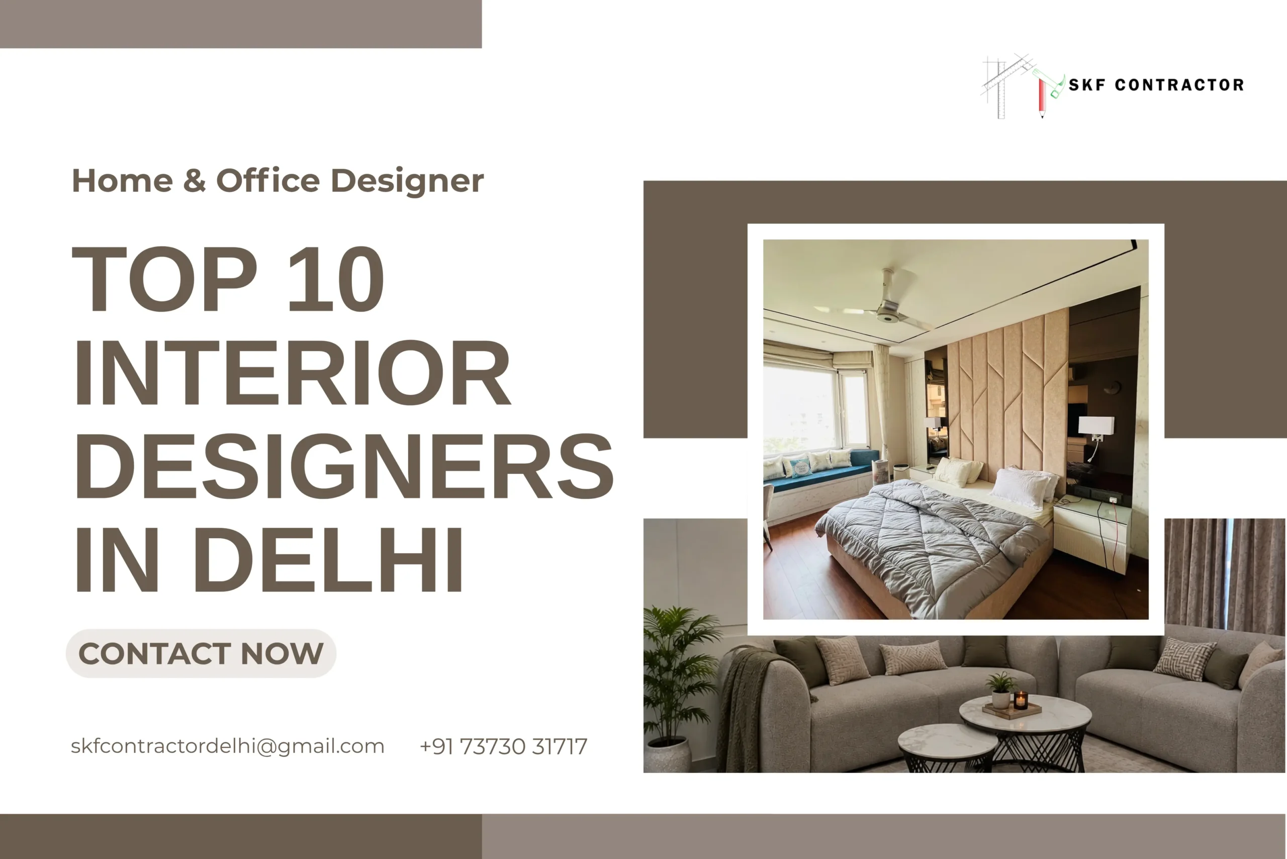 Top 10 Interior Designers In Delhi (2026) | Compare & Hire