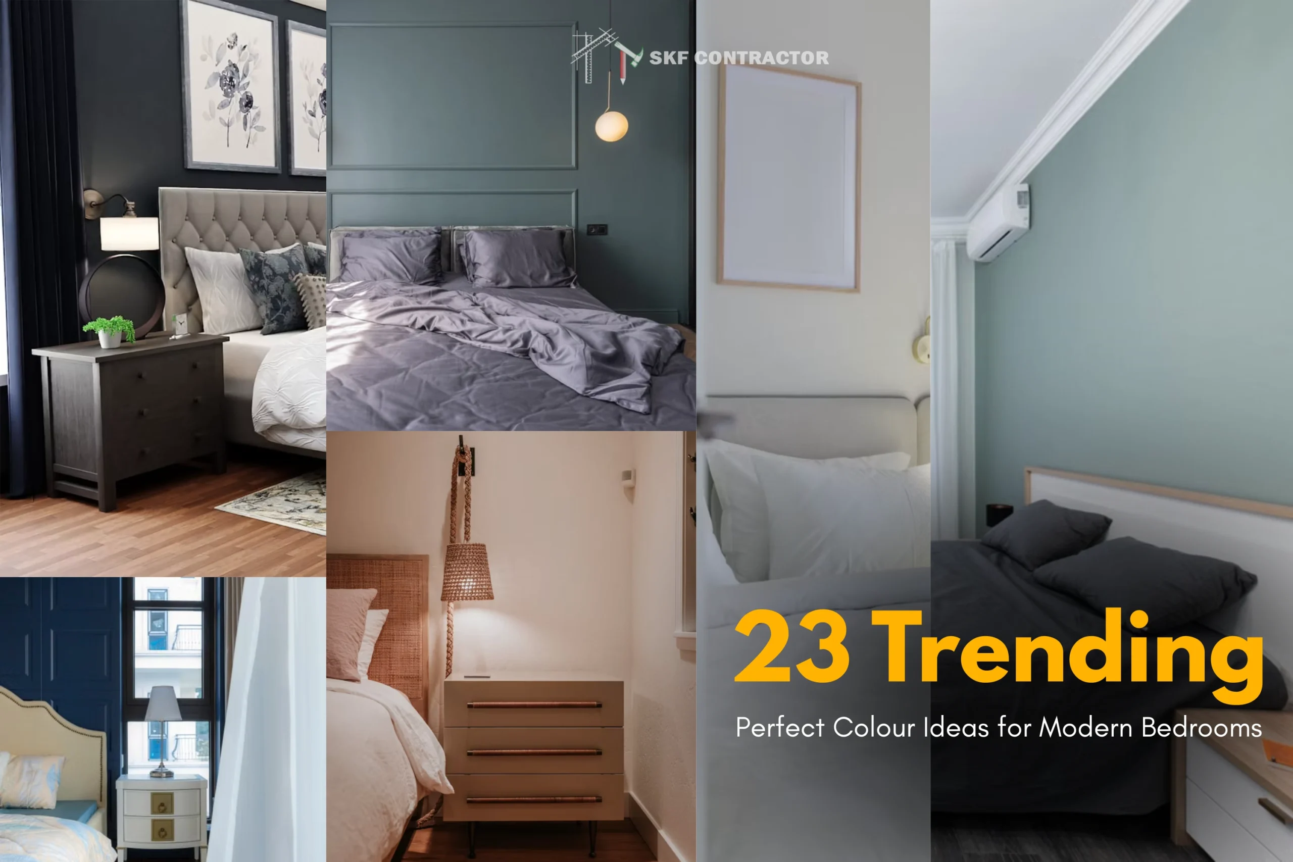 bedroom colour combination